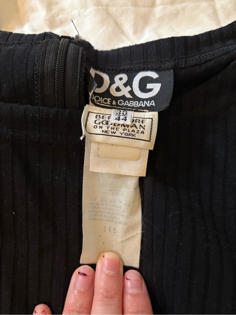 Vintage Dolce and Gabbana Black Mini Dress - Picture 4 of 5